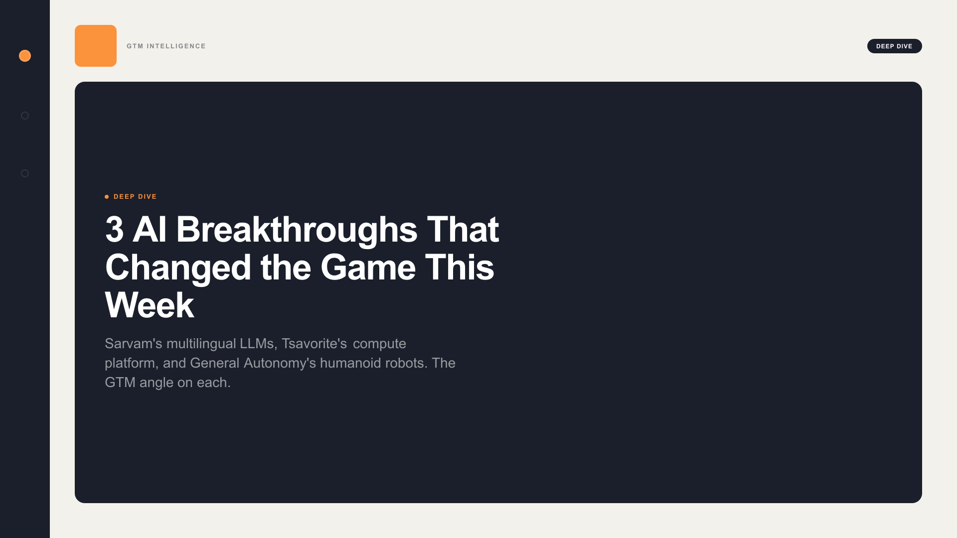 3 AI Breakthroughs That Changed the Game This Week — GTM case study with revenue data